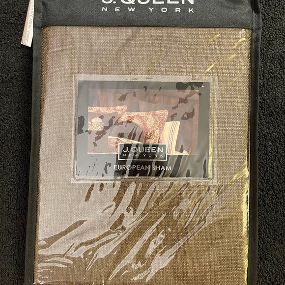 NWT - J. Queen New York, Chocolate Brown European Sham - Picture 7 of 8